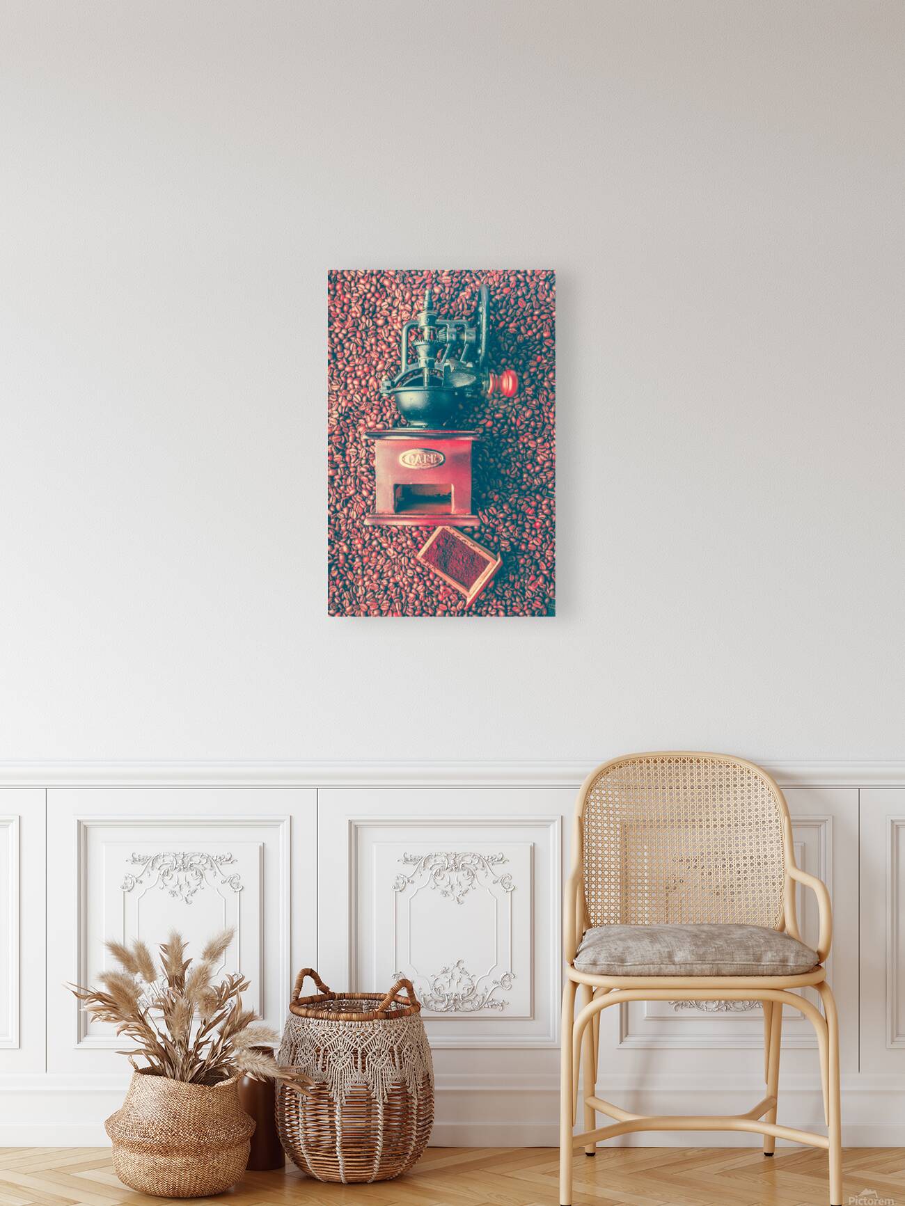 Red Retro Coffeehouse Reproduction