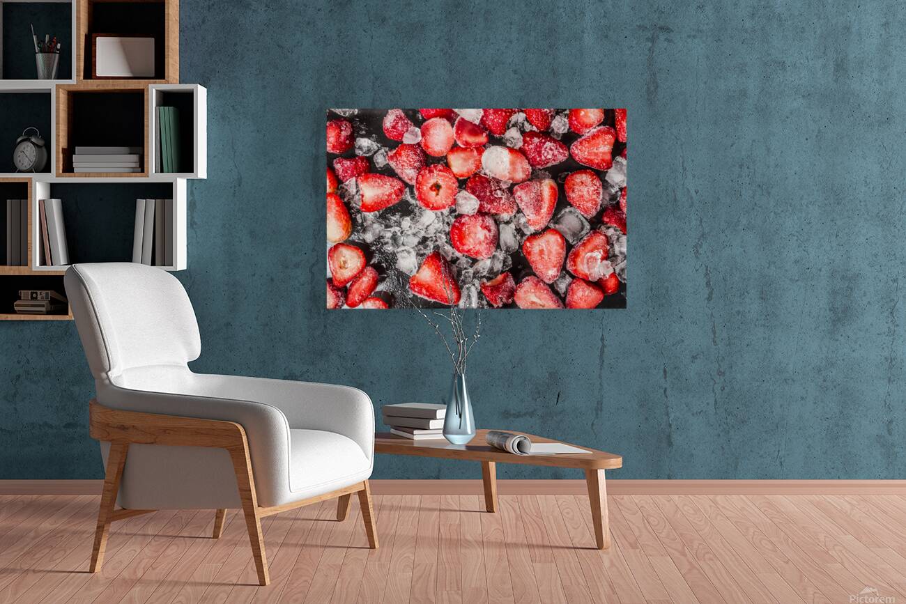 Frozen Strawberries Reproduction