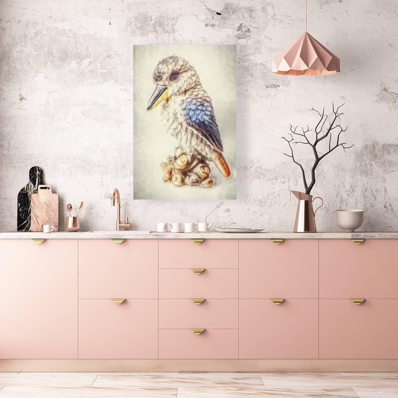 Kookaburra Perch Reproduction