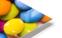 Colourful round candy balls closeup  HD Metal print