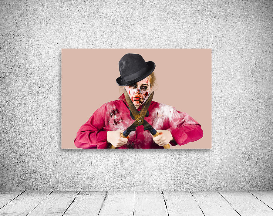 Zombie gardener with shears Wall Preview