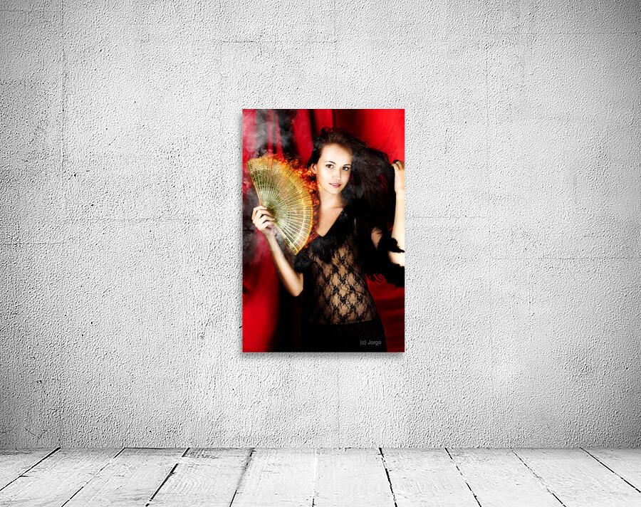 Hot Female Fire Dancer Wall Preview