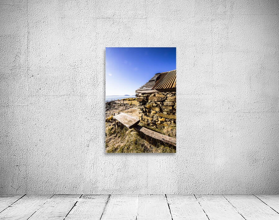 Old stone coastal boat house Wall Preview