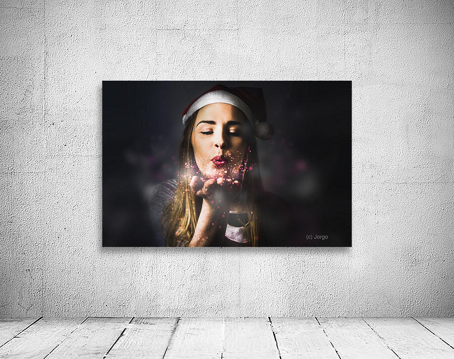 Elf sharing the magic of christmas Wall Preview