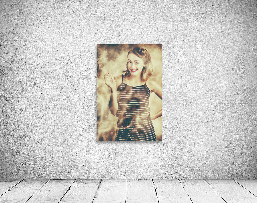 Smoking hot pin-up housewife Wall Preview