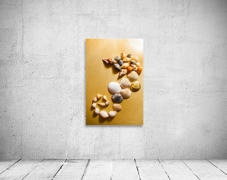 Seahorse art abstract Wall Preview