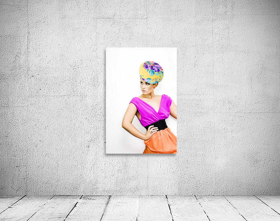 Beautiful Girl In Vintage Fashion Wall Preview