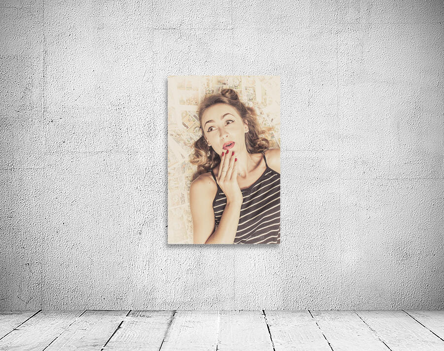 Comics collector pin up girl Wall Preview