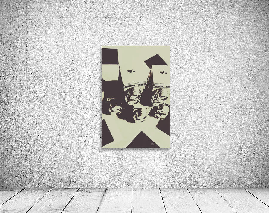 Monochromatic antique cameras and photos Wall Preview