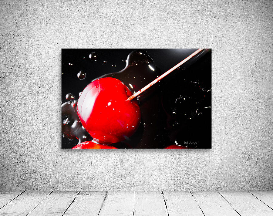 Making homemade sticky toffee apples Wall Preview