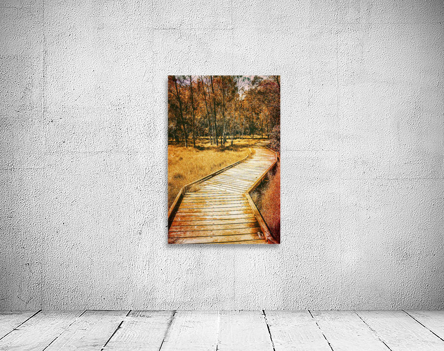 Path to autumn marshlands Wall Preview