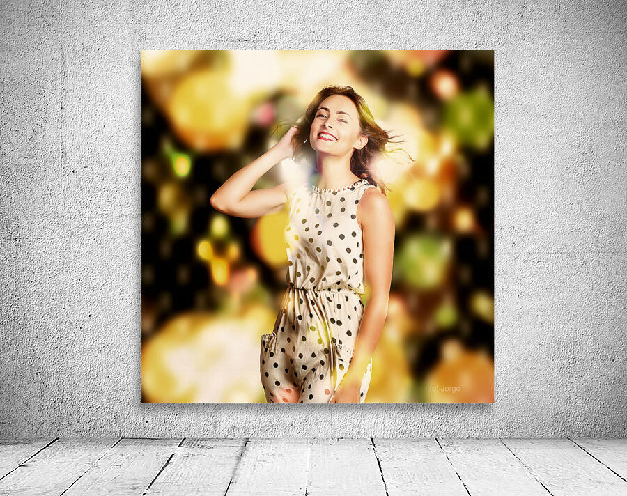 Nightclub dance floor pinup Wall Preview