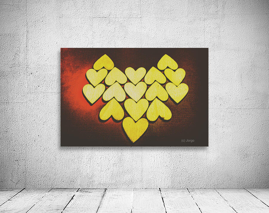 Comic art hearts Wall Preview