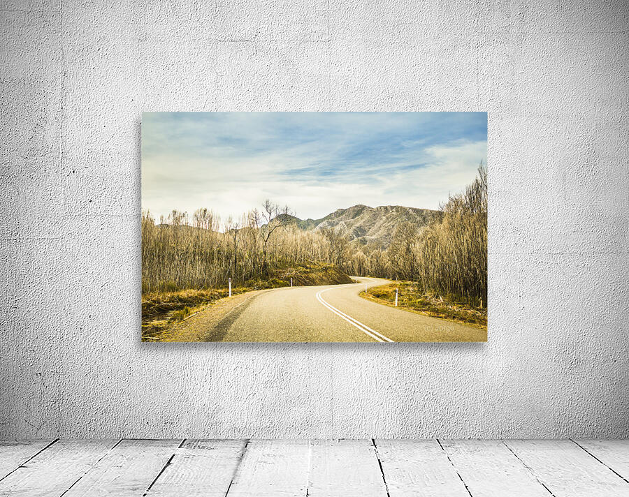 Rural road to Australian mountains Wall Preview