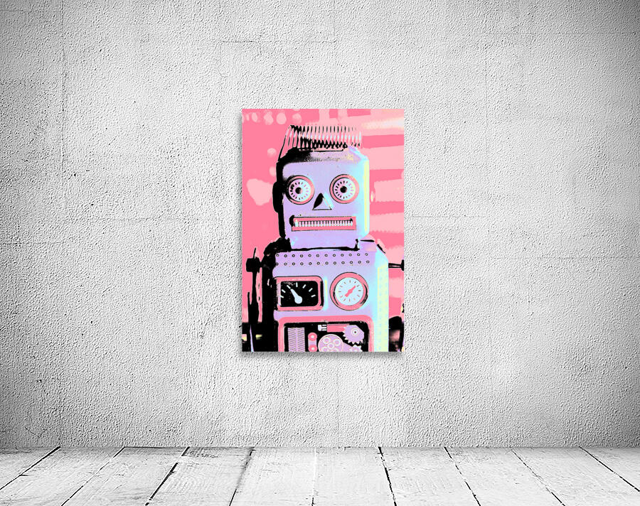 Pop art poster robot Wall Preview