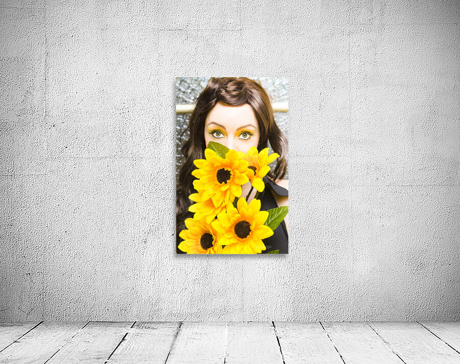 Woman With Flowers Wall Preview