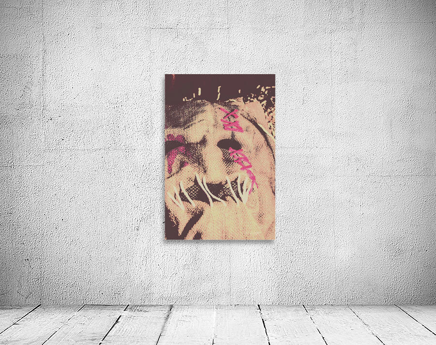 Vintage scarecrow mask Wall Preview