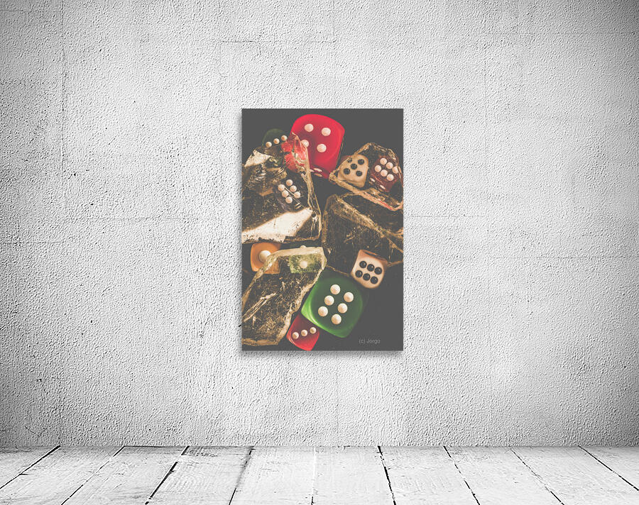 Vintage gambling scene Wall Preview