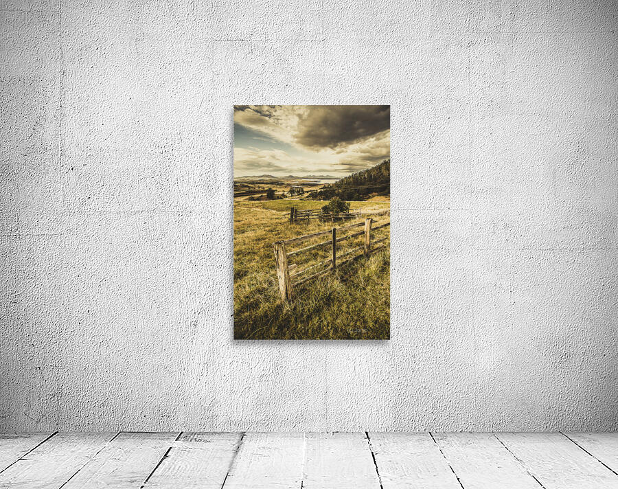 Rustic and weathered farm view  Wall Preview