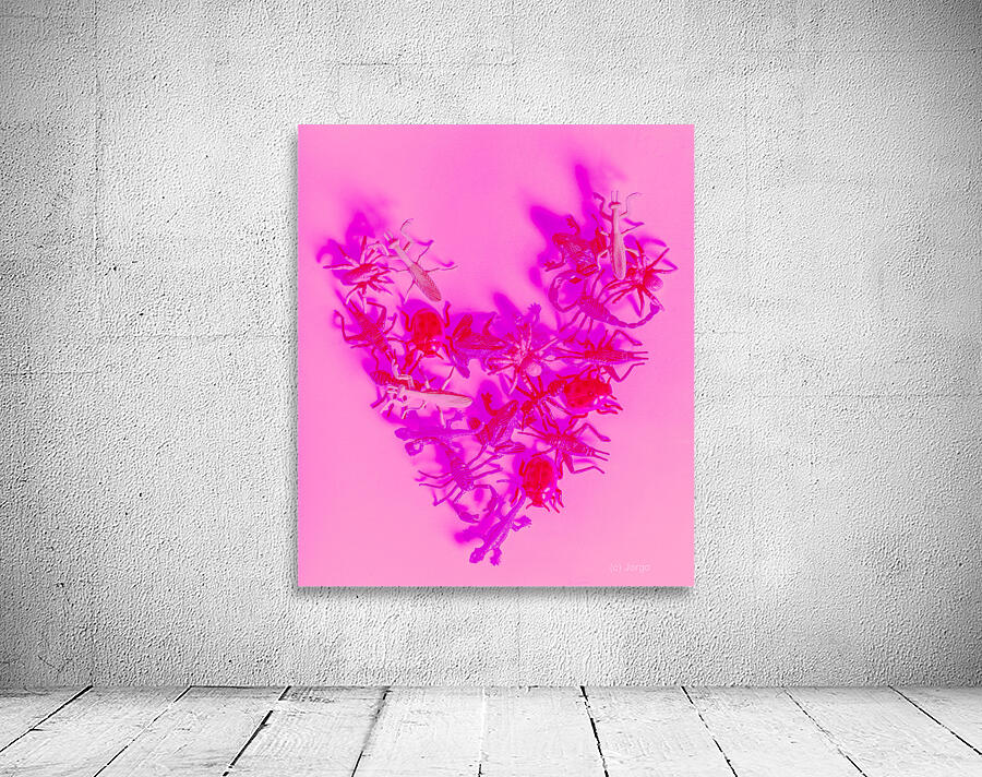 Love bug pop heart Wall Preview