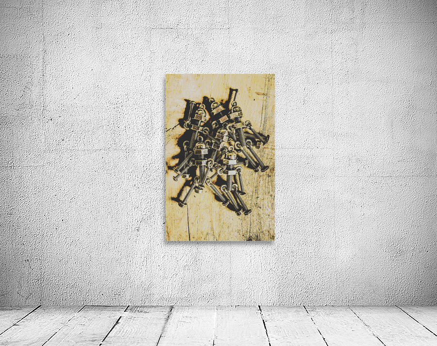 Retro robot recruits Wall Preview