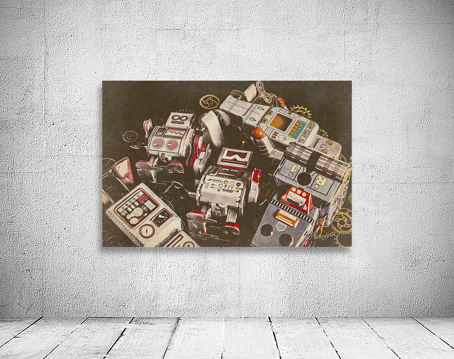 Vintage Robotronics Wall Preview