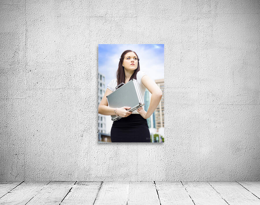 Business Woman With Dreams Aspirations And Goals Wall Preview