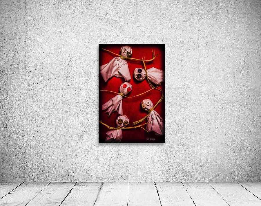 Scary halloween lollipop ghosts Wall Preview