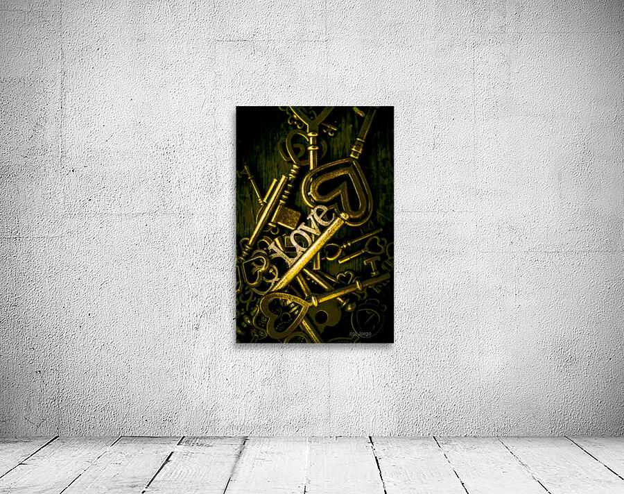 Romantic still life keys in sentiments of love Wall Preview