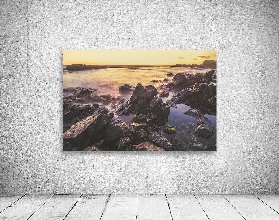 Sunset rock pools Wall Preview