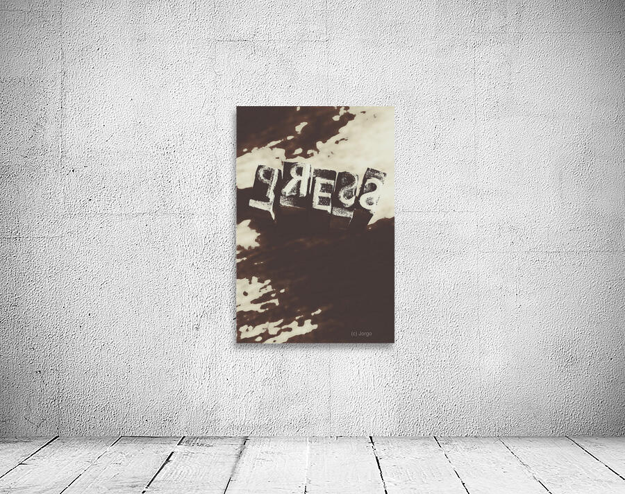 Letter press typeset  Wall Preview