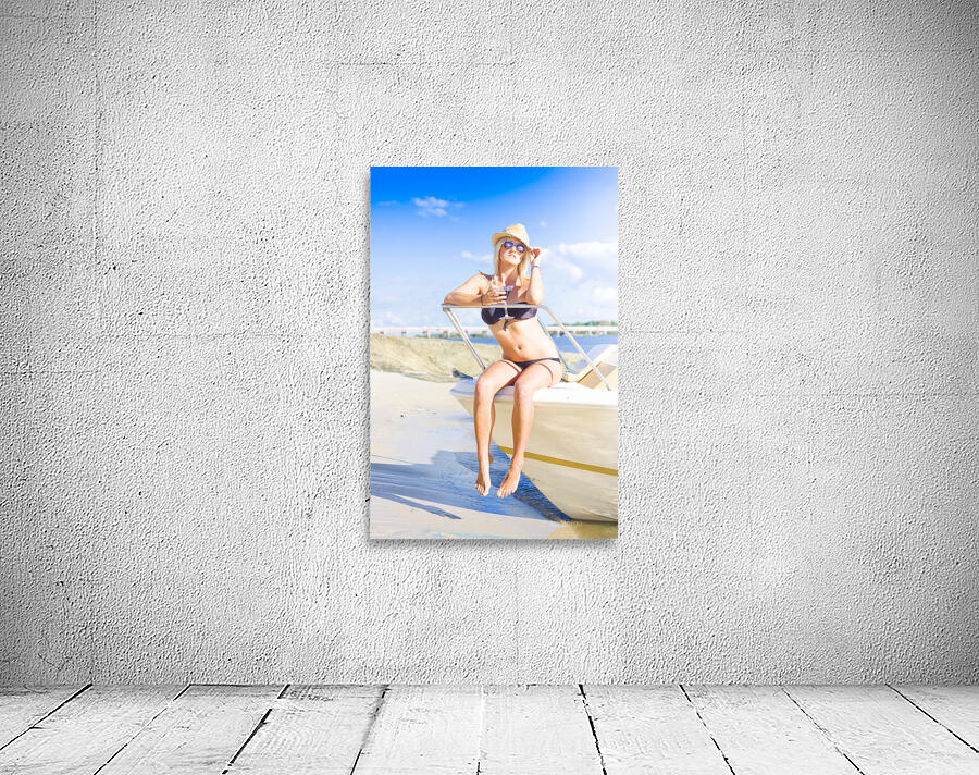 Beautiful Holiday Woman Holding Cocktail Glass Wall Preview