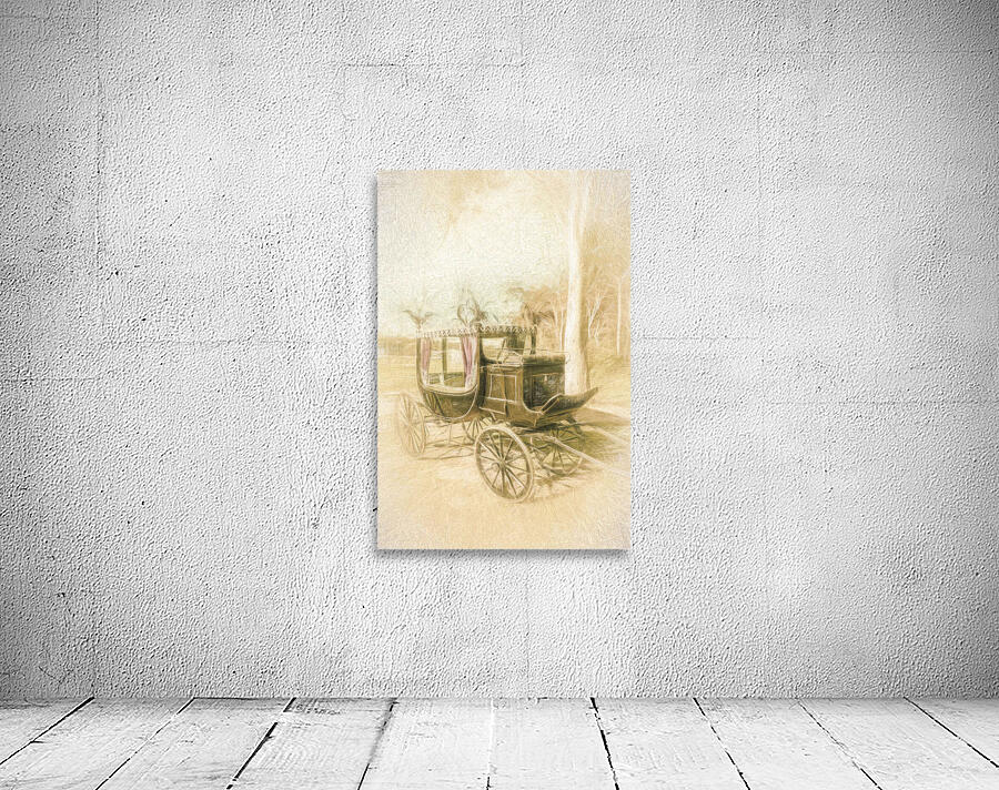 Horse drawn funeral cart  Wall Preview