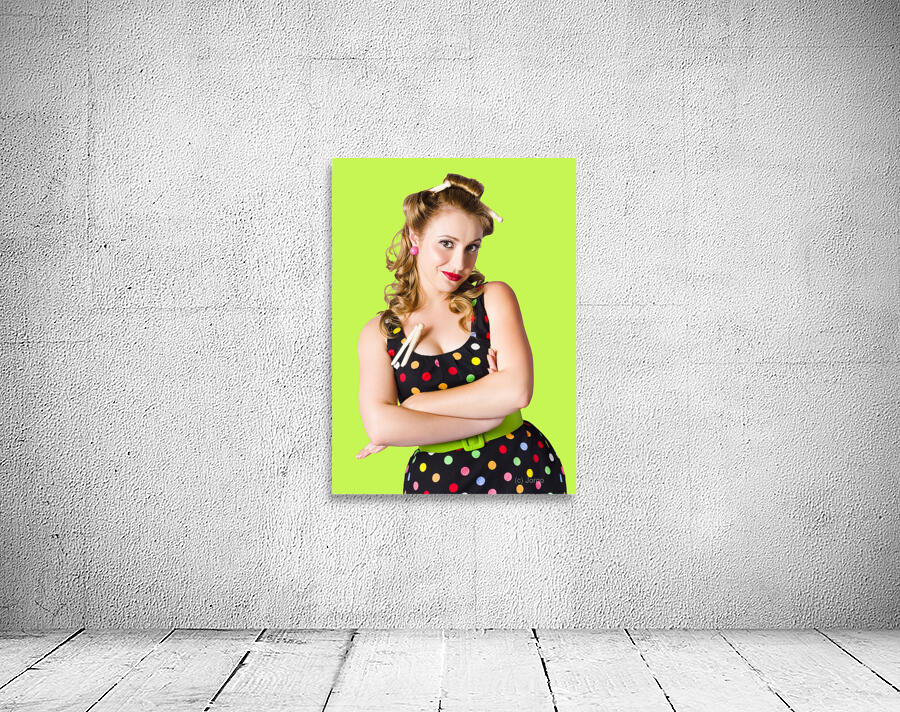 Happy young housewife Wall Preview