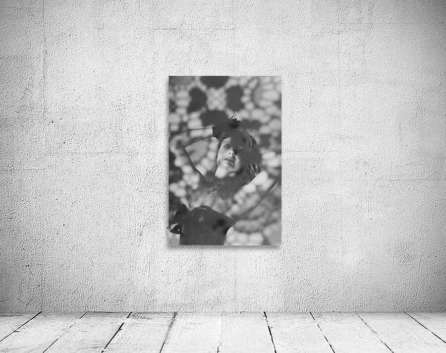 Dark black and white fashion art woman Wall Preview