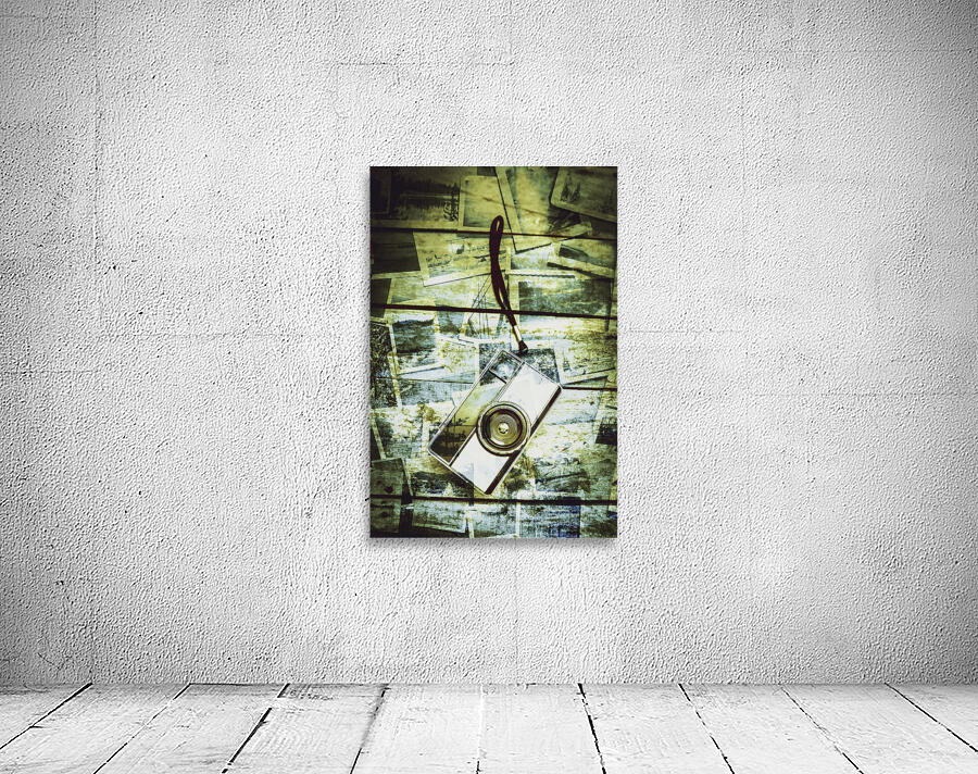 Old retro film camera in creative composition Wall Preview