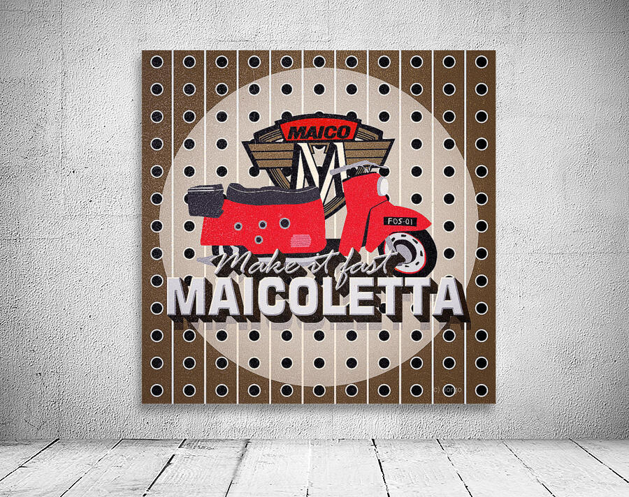 Maicoletta Scooter Advertising Wall Preview