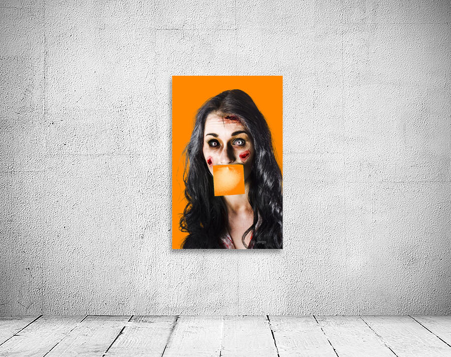 Zombie woman crying for help Wall Preview