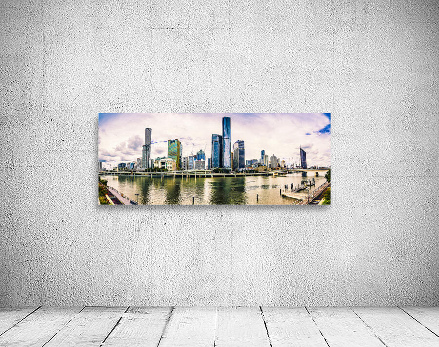 Brisbane City Skyline Wall Preview