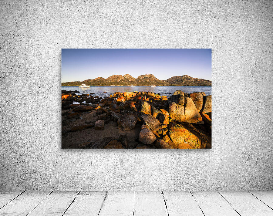 Golden rocky beachfront Wall Preview