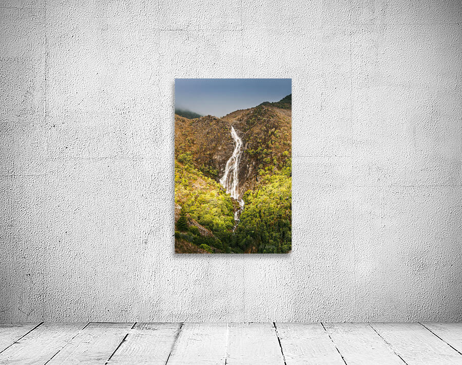 Beautiful waterfall in sunlight Wall Preview