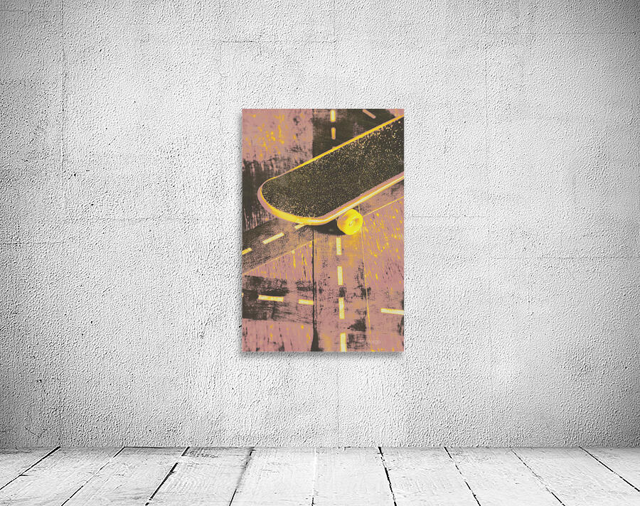 Vintage skateboard ruling the road Wall Preview