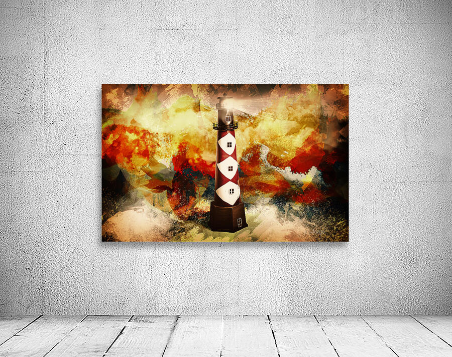 Fire on lighthouse hill Wall Preview