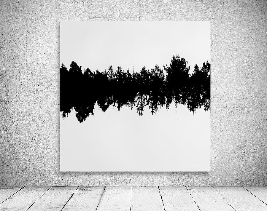 Sound waves made of trees reflected Wall Preview