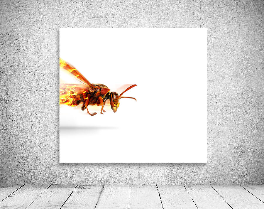 Fire Wasp Racing At Scorching Speed Wall Preview