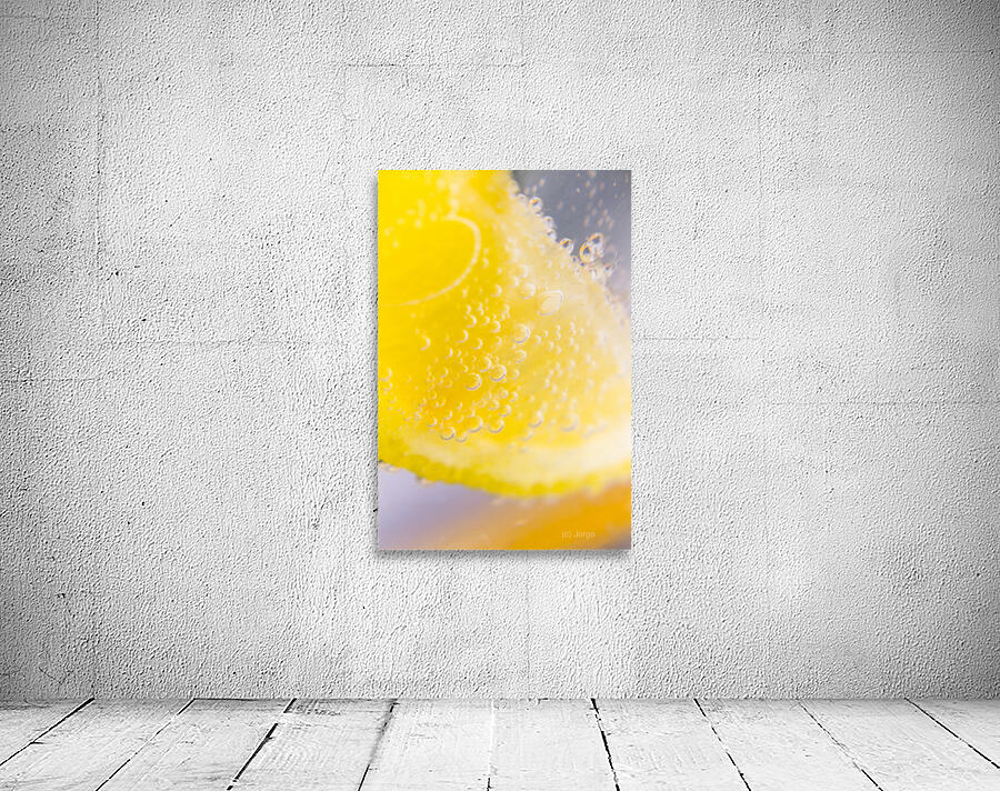 Macro lemonade bubbles Wall Preview