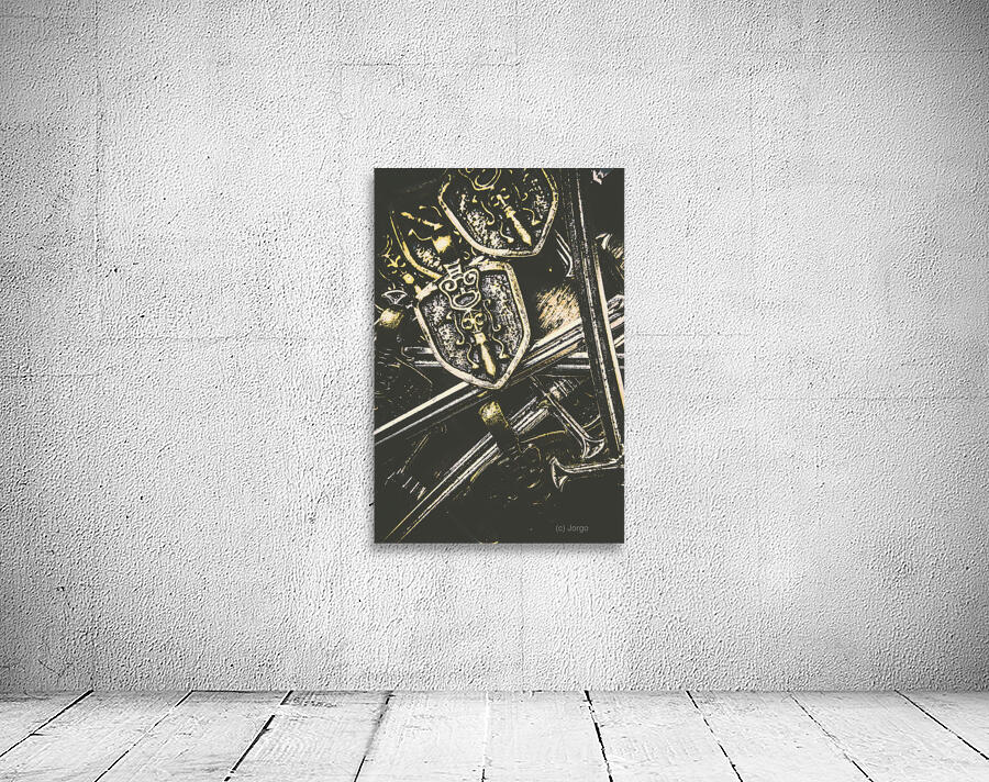 Medieval crests and swords Wall Preview