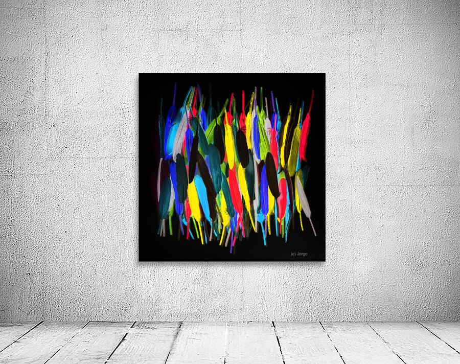 Painterly plumes Wall Preview