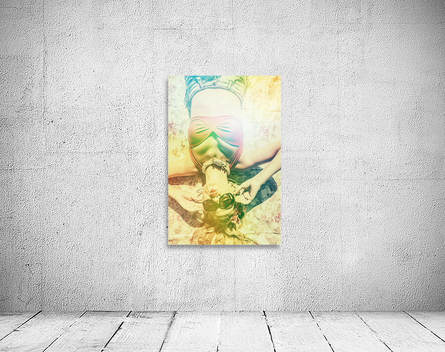 Retro pin-up pool party Wall Preview