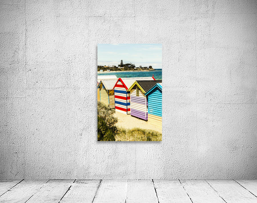 Retro beach boxes Wall Preview